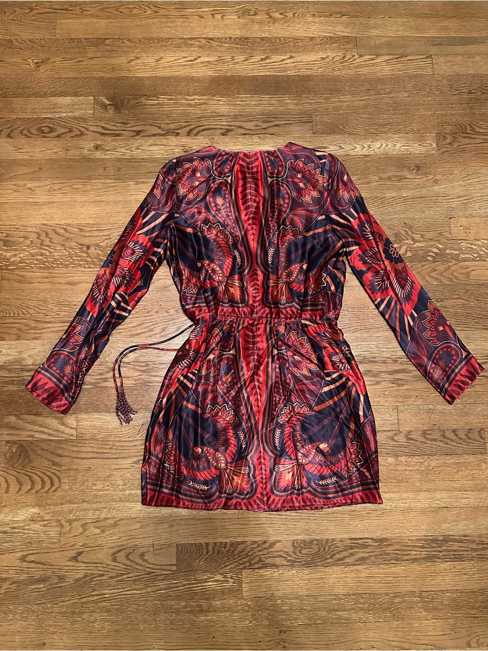 NWT Farm Rio Macaw Arabesque Mini Wrap Dress size small SOLD OUT Neiman Marcus - Picture 14 of 16